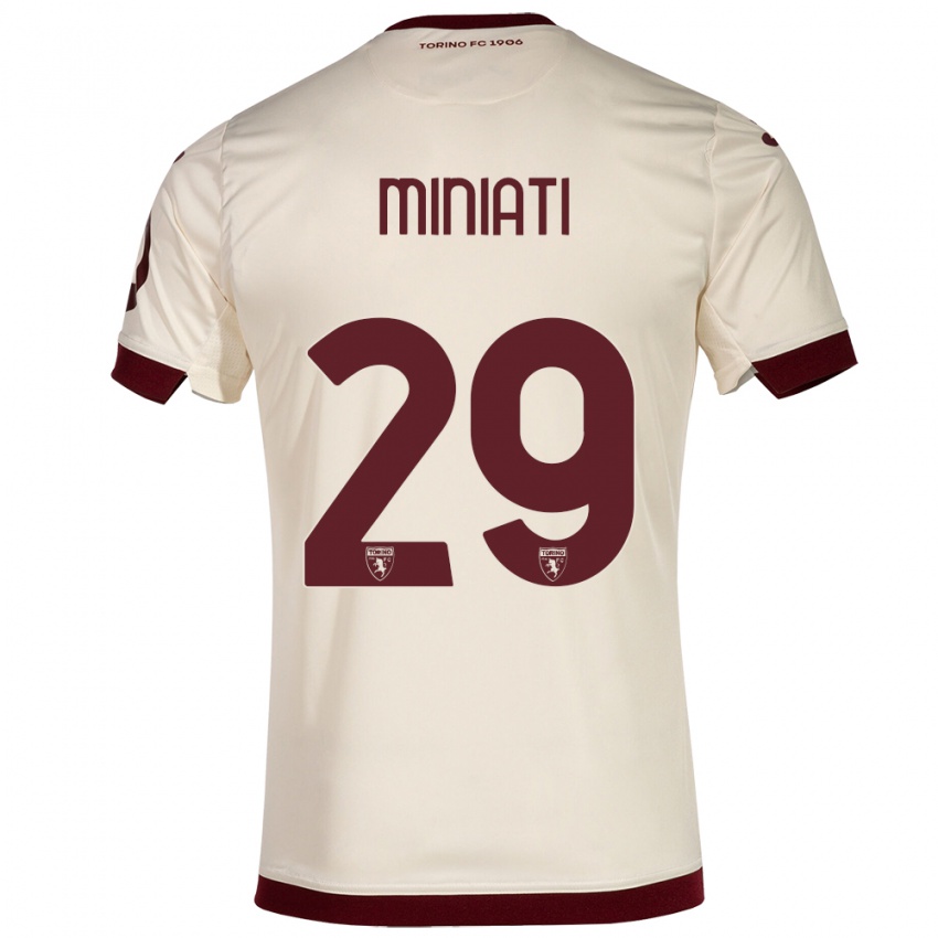 Mujer Camiseta Elisa Miniati #29 Champán 2ª Equipación 2023/24 La Camisa