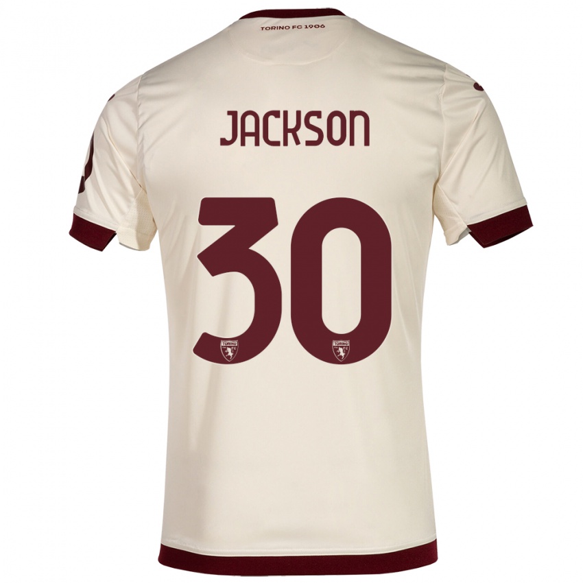 Mujer Camiseta Michael Jackson #30 Champán 2ª Equipación 2023/24 La Camisa