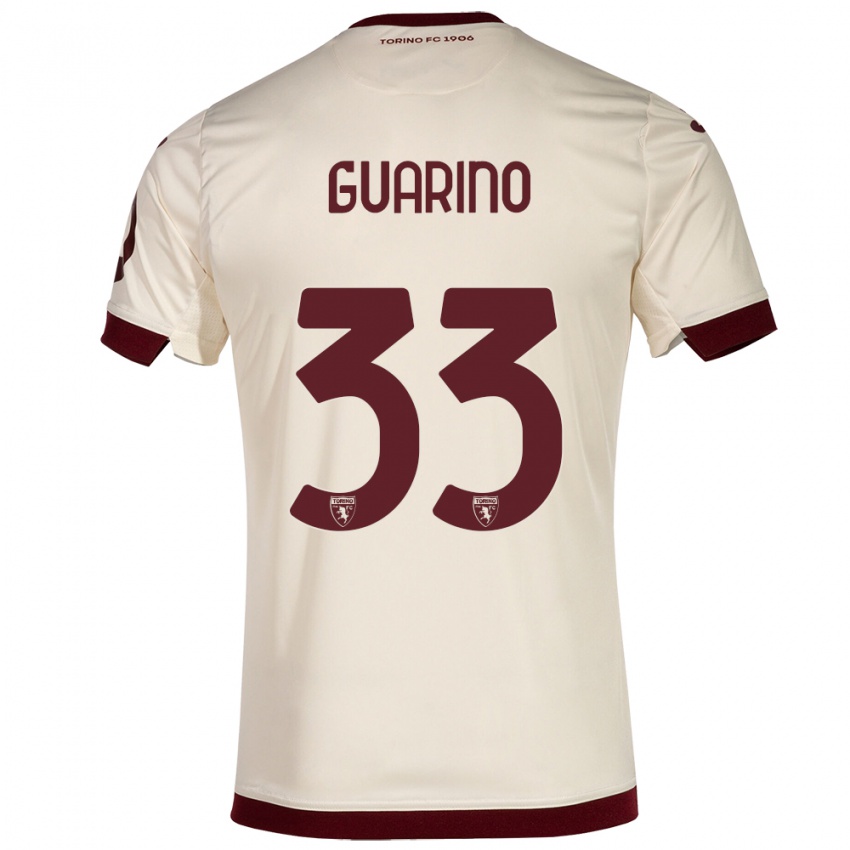 Mujer Camiseta Rita Guarino #33 Champán 2ª Equipación 2023/24 La Camisa