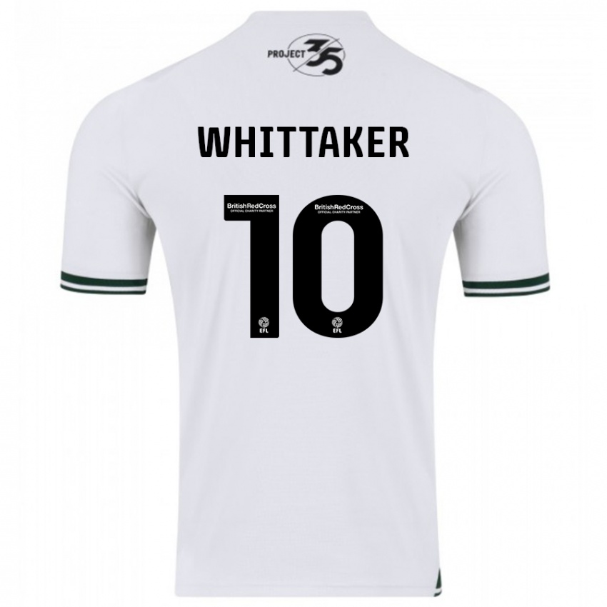 Mujer Camiseta Morgan Whittaker #10 Blanco 2ª Equipación 2023/24 La Camisa