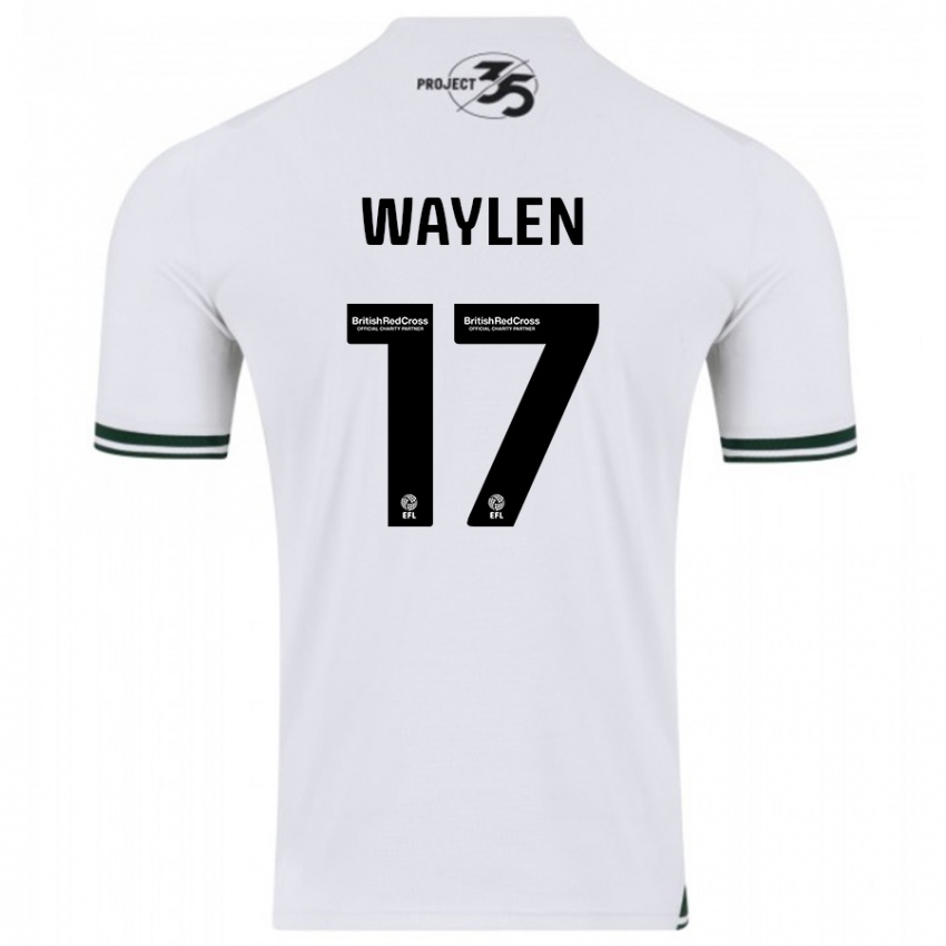 Mujer Camiseta Libby Waylen #17 Blanco 2ª Equipación 2023/24 La Camisa