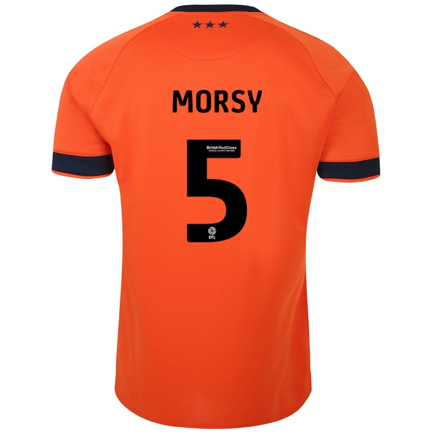 Mujer Camiseta Samy Morsy #5 Naranja 2ª Equipación 2023/24 La Camisa