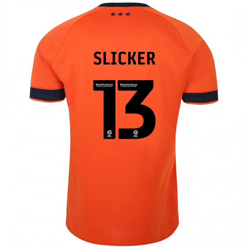 Mujer Camiseta Cieran Slicker #13 Naranja 2ª Equipación 2023/24 La Camisa