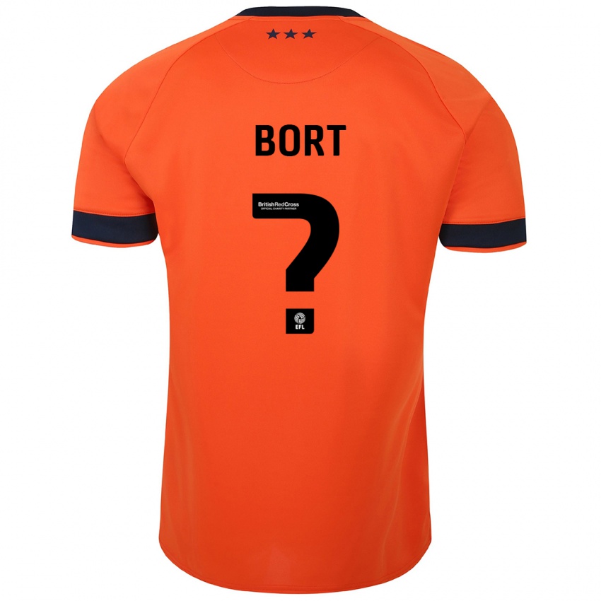 Mujer Camiseta Antoni Bort #0 Naranja 2ª Equipación 2023/24 La Camisa