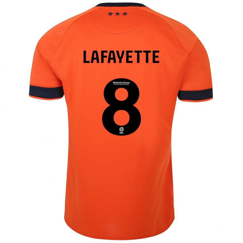 Mujer Camiseta Abbie Lafayette #8 Naranja 2ª Equipación 2023/24 La Camisa