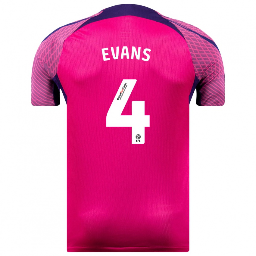 Mujer Camiseta Corry Evans #4 Morado 2ª Equipación 2023/24 La Camisa