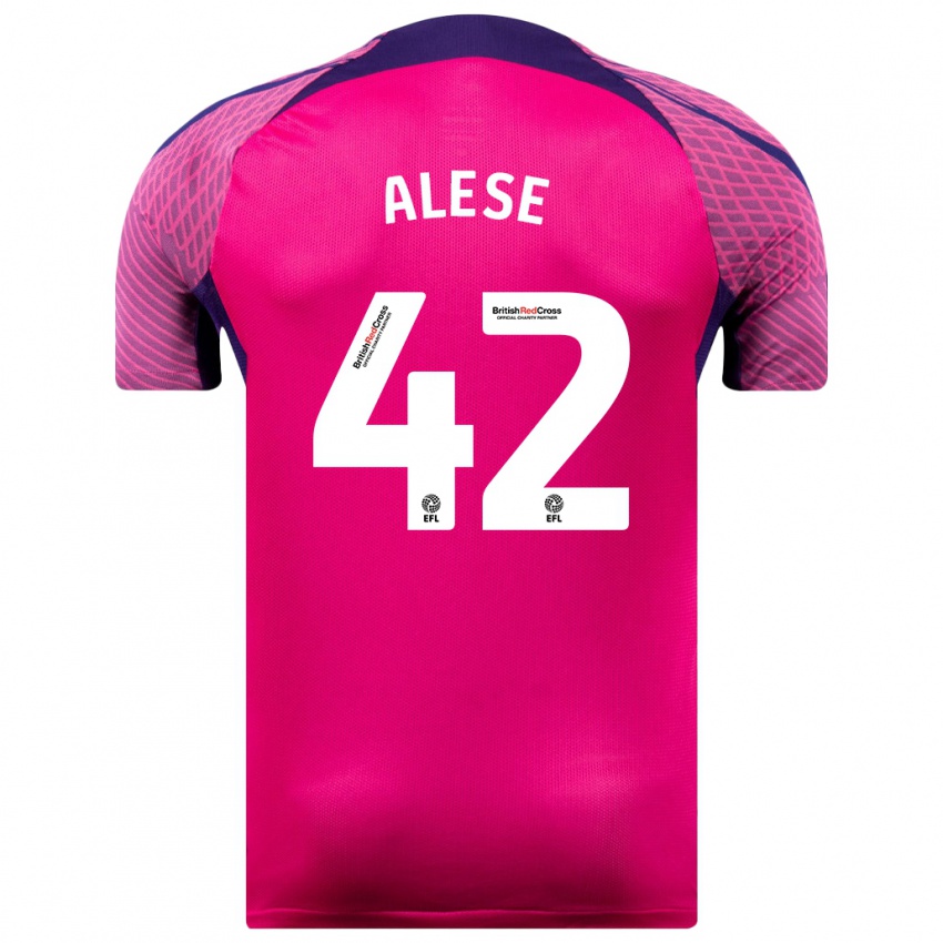 Mujer Camiseta Aji Alese #42 Morado 2ª Equipación 2023/24 La Camisa