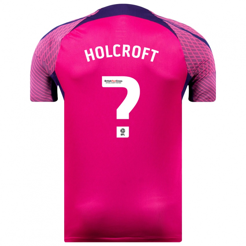 Mujer Camiseta Finlay Holcroft #0 Morado 2ª Equipación 2023/24 La Camisa