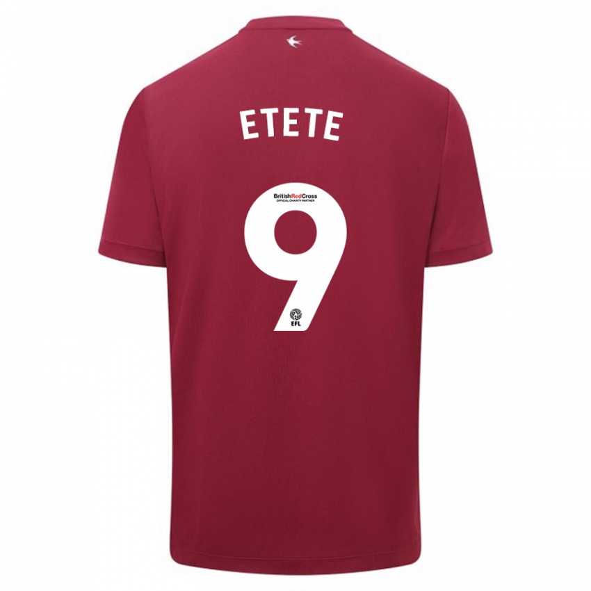 Mujer Camiseta Kion Etete #9 Rojo 2ª Equipación 2023/24 La Camisa