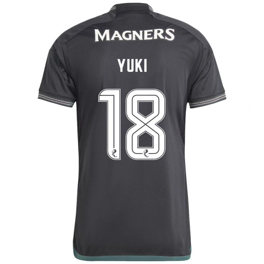 Mujer Camiseta Yuki Kobayashi #18 Negro 2ª Equipación 2023/24 La Camisa