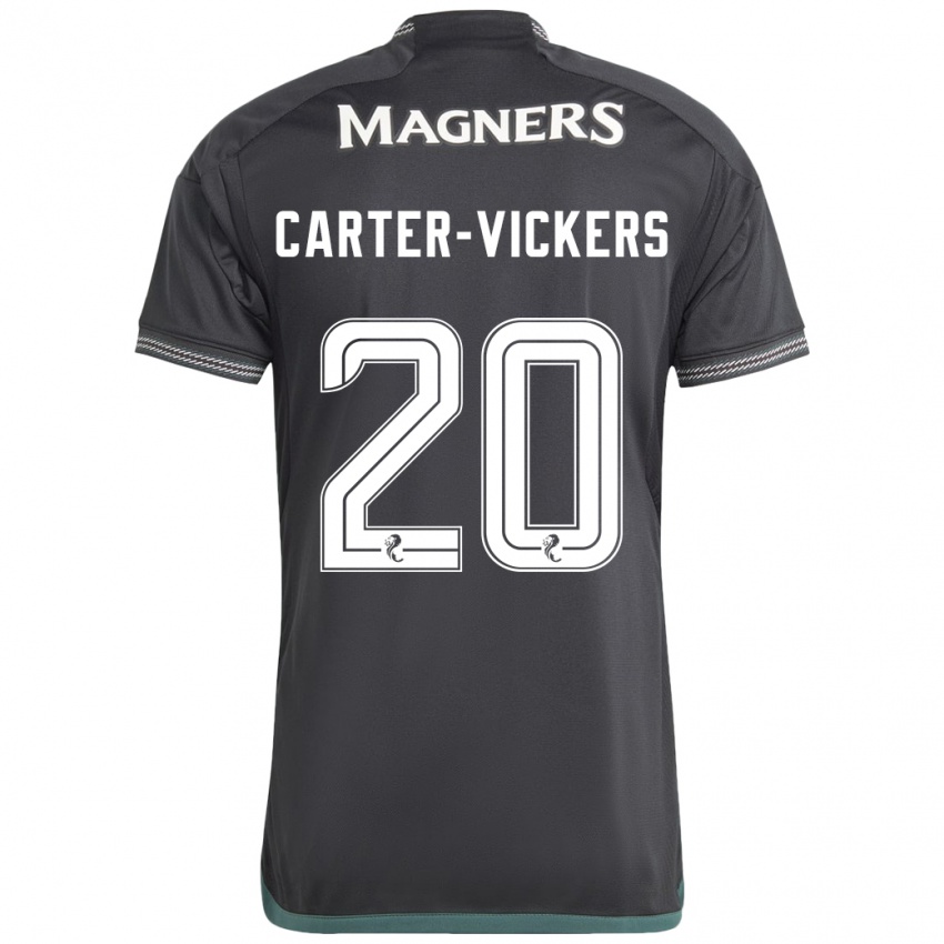 Mujer Camiseta Cameron Carter-Vickers #20 Negro 2ª Equipación 2023/24 La Camisa