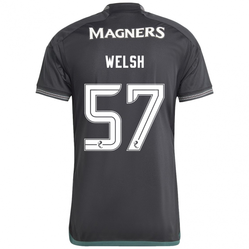 Mujer Camiseta Stephen Welsh #57 Negro 2ª Equipación 2023/24 La Camisa