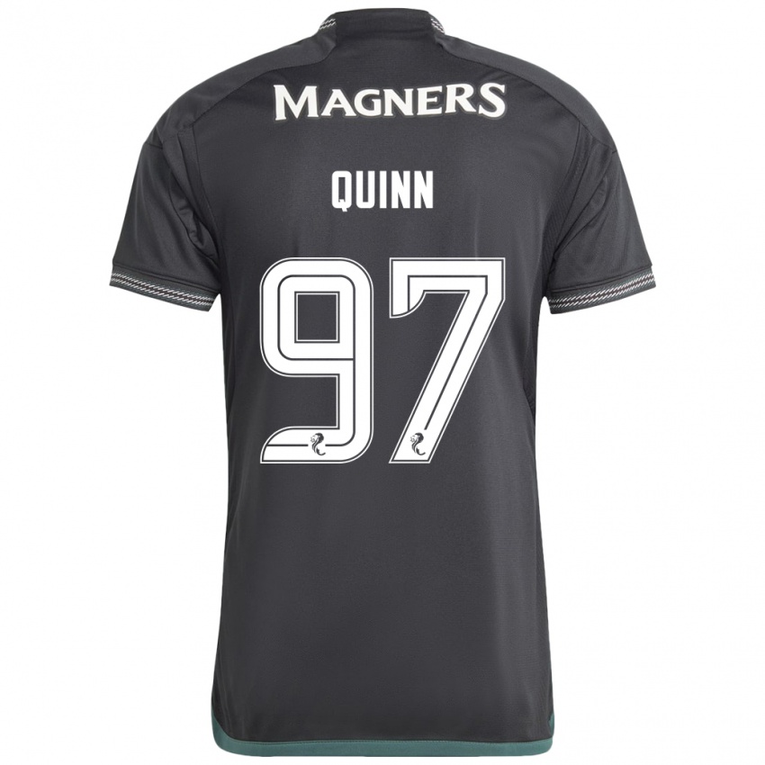 Mujer Camiseta Ben Quinn #97 Negro 2ª Equipación 2023/24 La Camisa