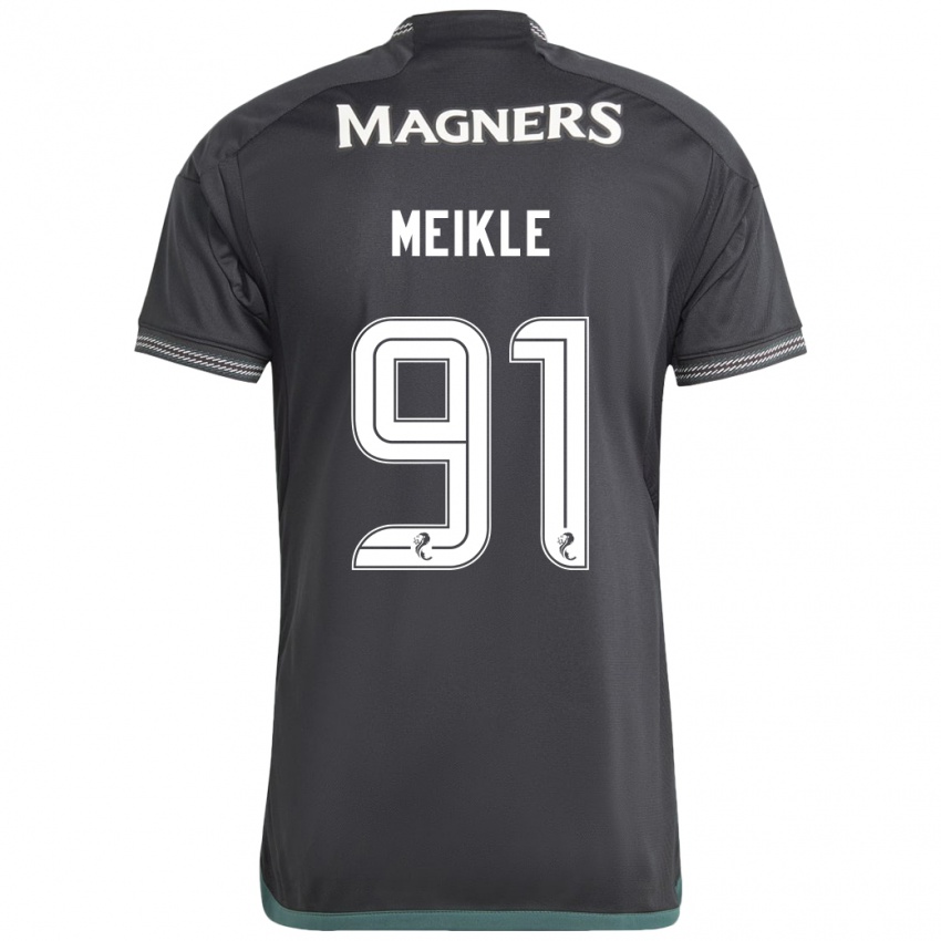 Mujer Camiseta Jamie Meikle #91 Negro 2ª Equipación 2023/24 La Camisa