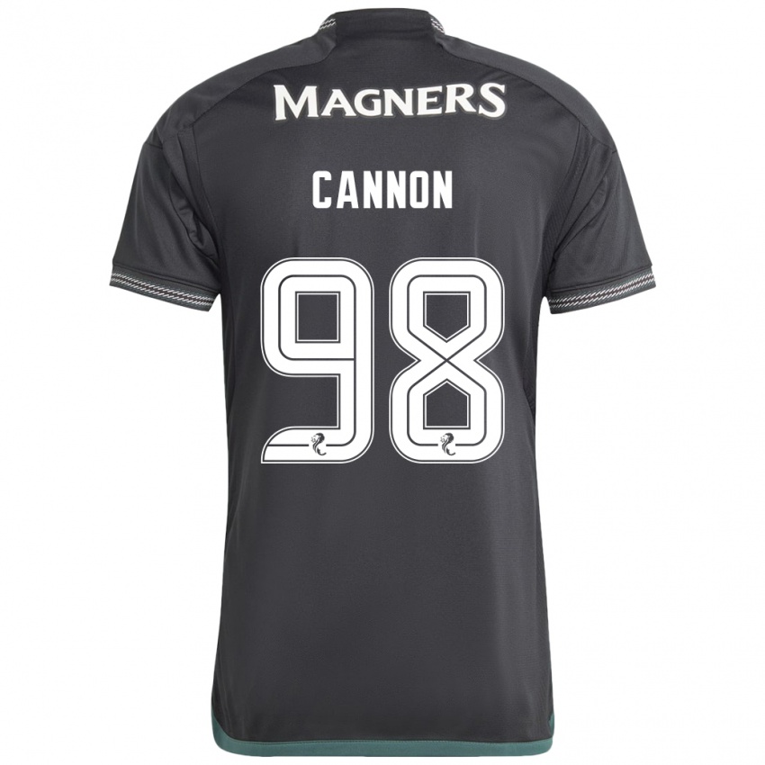 Mujer Camiseta Aidan Cannon #98 Negro 2ª Equipación 2023/24 La Camisa