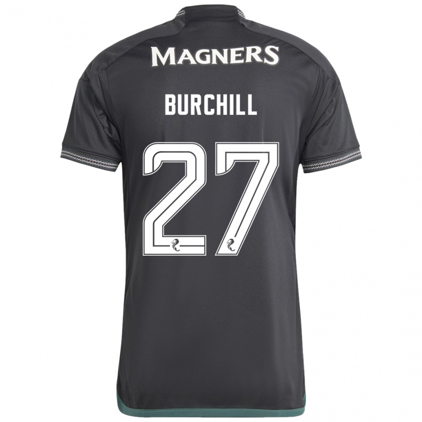 Mujer Camiseta Tiree Burchill #27 Negro 2ª Equipación 2023/24 La Camisa