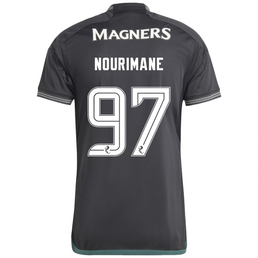 Mujer Camiseta Addi Nourimane #97 Negro 2ª Equipación 2023/24 La Camisa