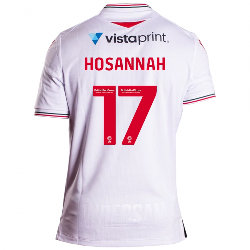 Mujer Camiseta Bryce Hosannah #17 Blanco 2ª Equipación 2023/24 La Camisa