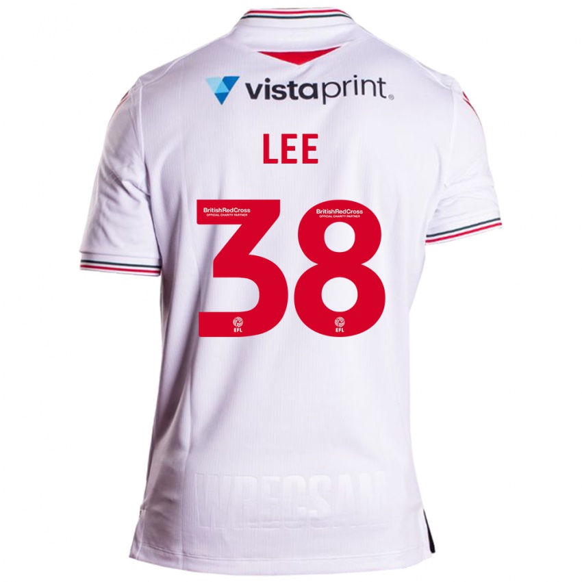 Mujer Camiseta Elliot Lee #38 Blanco 2ª Equipación 2023/24 La Camisa
