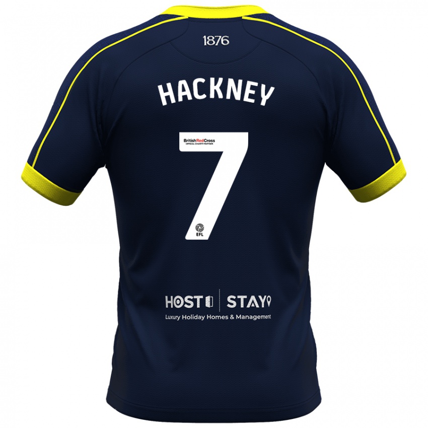 Mujer Camiseta Hayden Hackney #7 Armada 2ª Equipación 2023/24 La Camisa