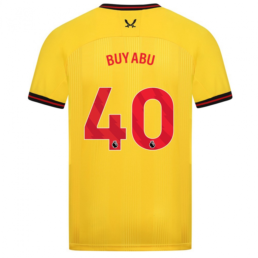 Mujer Camiseta Jili Buyabu #40 Amarillo 2ª Equipación 2023/24 La Camisa