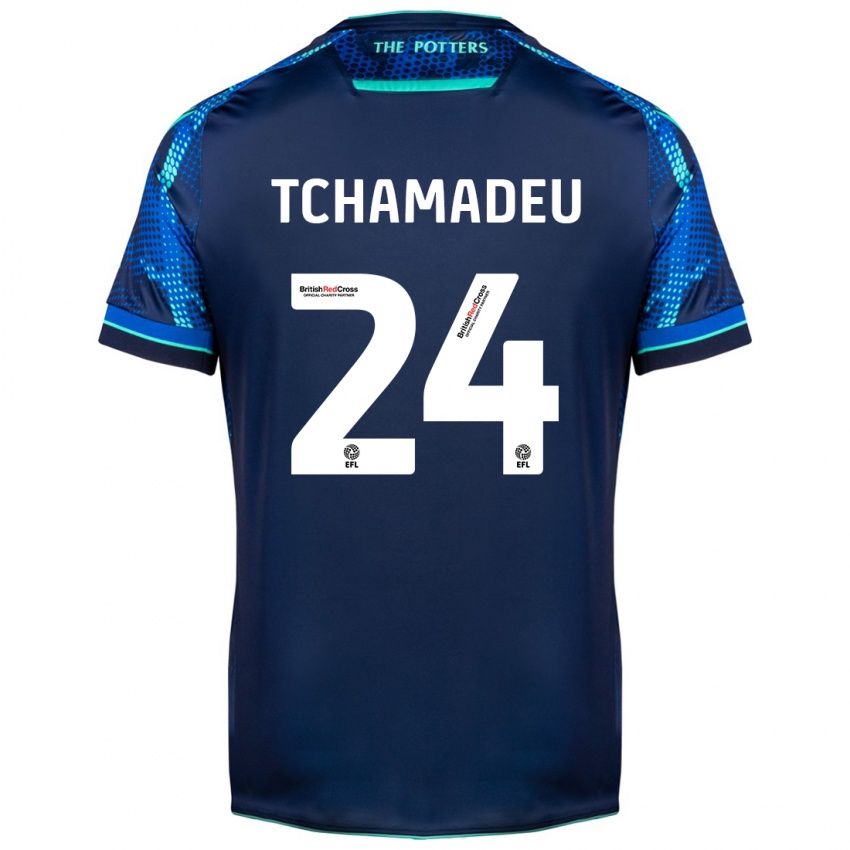 Mujer Camiseta Junior Tchamadeu #24 Armada 2ª Equipación 2023/24 La Camisa