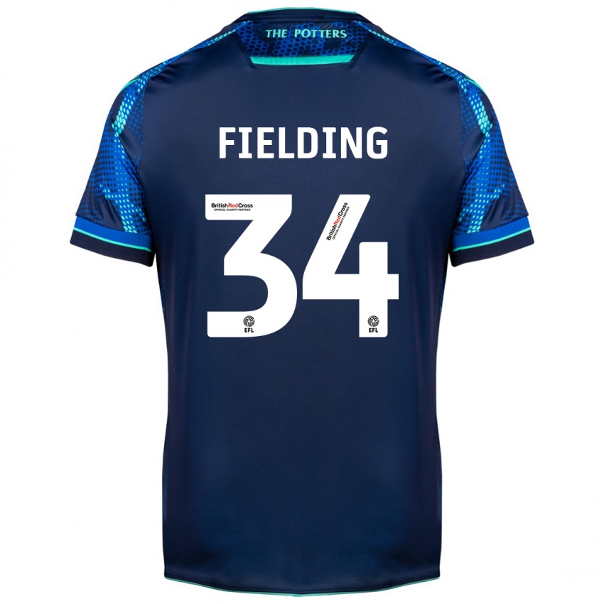 Mujer Camiseta Frank Fielding #34 Armada 2ª Equipación 2023/24 La Camisa