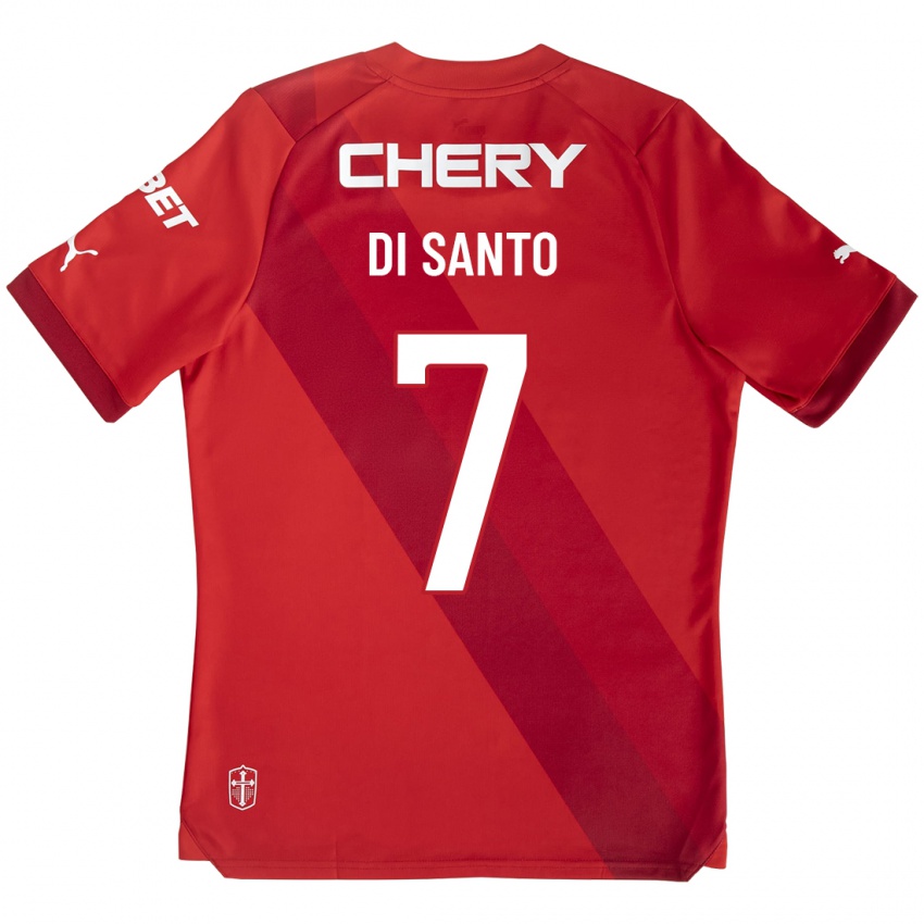 Mujer Camiseta Franco Di Santo #7 Rojo 2ª Equipación 2023/24 La Camisa