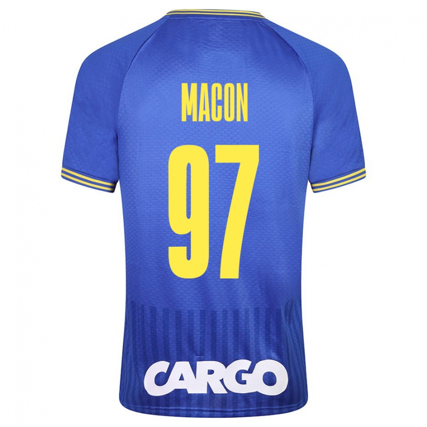 Mujer Camiseta Yvann Maçon #97 Azul 2ª Equipación 2023/24 La Camisa