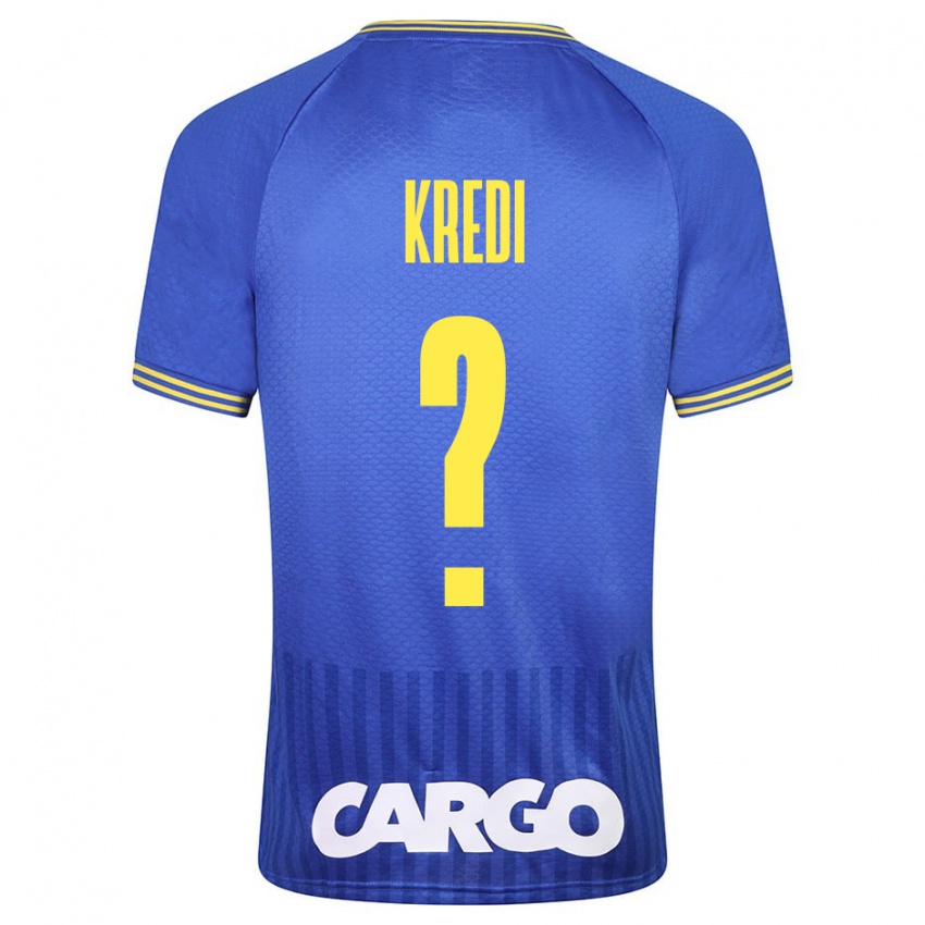 Mujer Camiseta Amit Kredi #0 Azul 2ª Equipación 2023/24 La Camisa