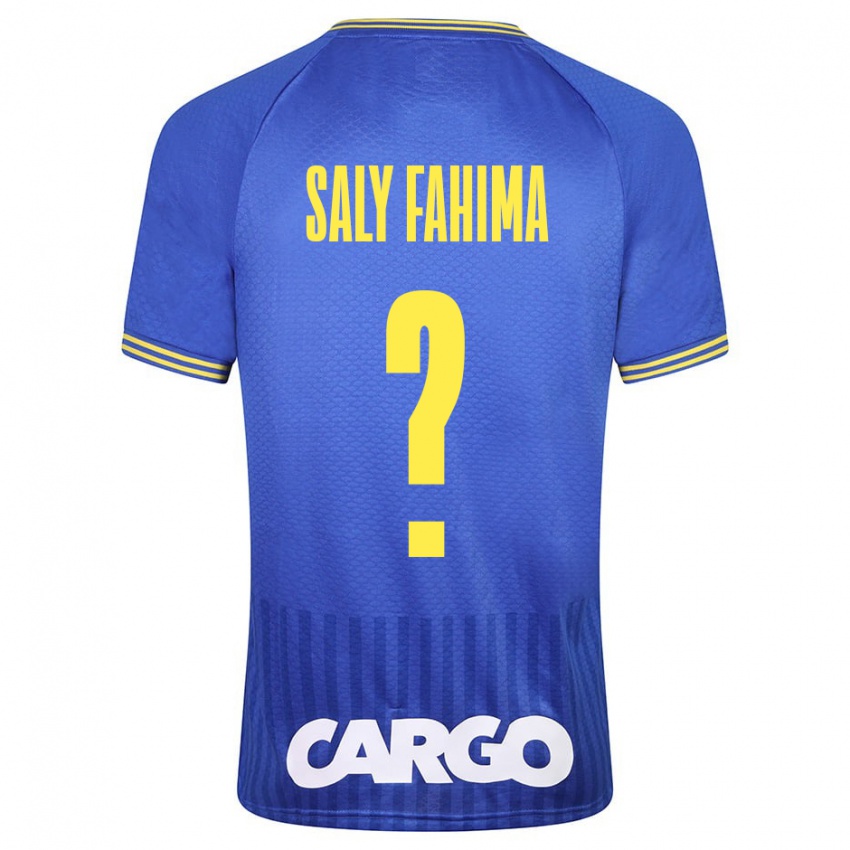 Mujer Camiseta Israel Saly Fahima #0 Azul 2ª Equipación 2023/24 La Camisa