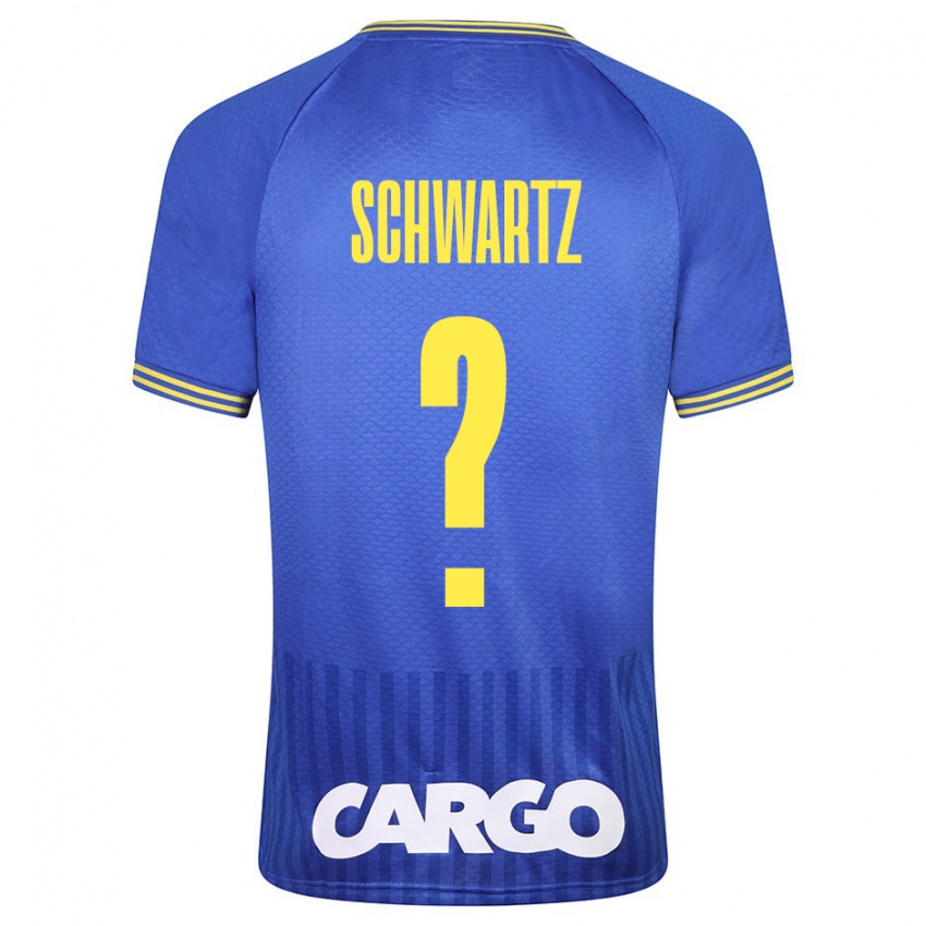 Mujer Camiseta Noam Schwartz #0 Azul 2ª Equipación 2023/24 La Camisa