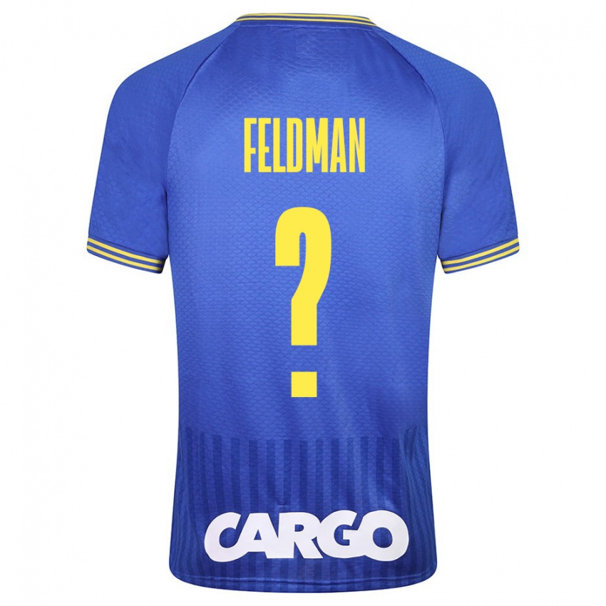 Mujer Camiseta Ron Feldman #0 Azul 2ª Equipación 2023/24 La Camisa