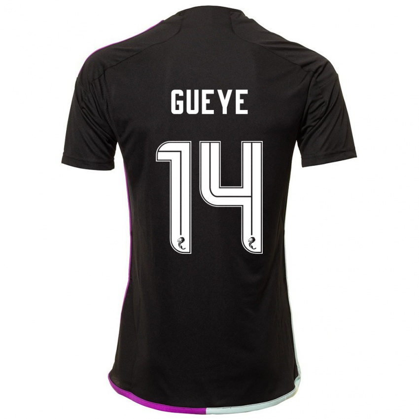 Mujer Camiseta Pape Habib Gueye #14 Negro 2ª Equipación 2023/24 La Camisa