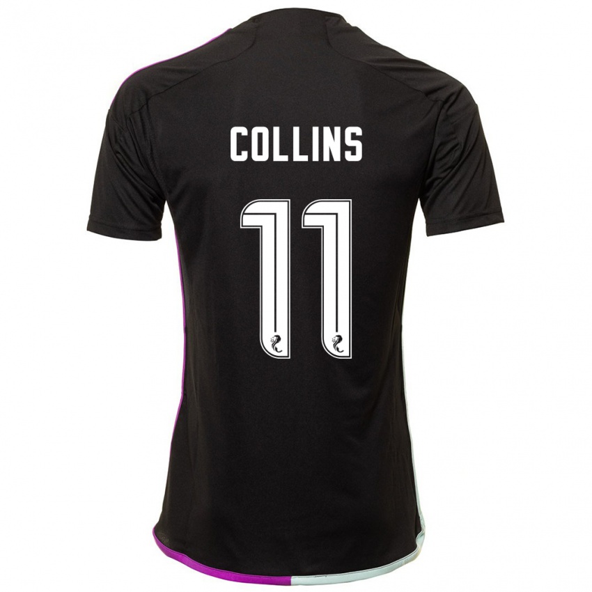 Mujer Camiseta Bailley Collins #11 Negro 2ª Equipación 2023/24 La Camisa
