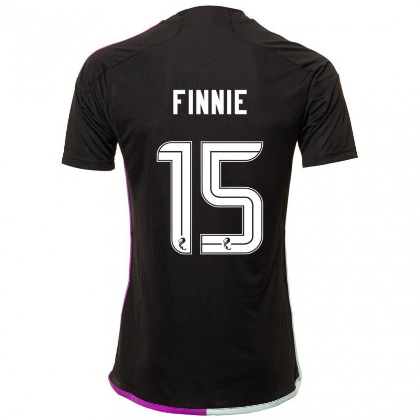 Mujer Camiseta Maddison Finnie #15 Negro 2ª Equipación 2023/24 La Camisa