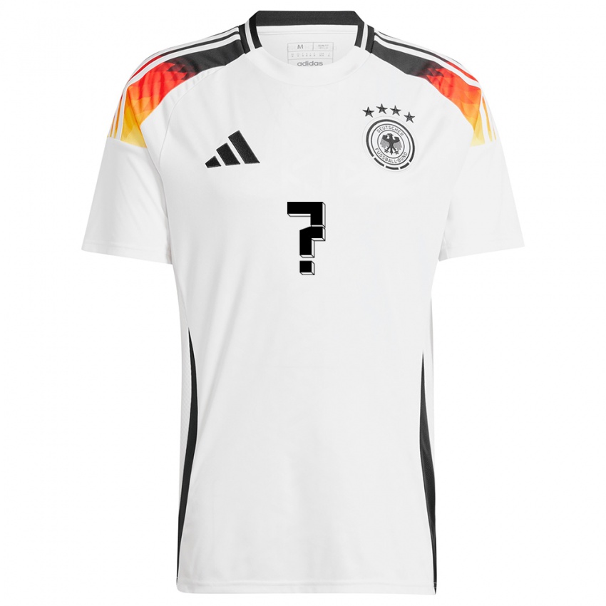 Niño Camiseta Alemania Su Nombre #0 Blanco 1ª Equipación 24-26 La Camisa