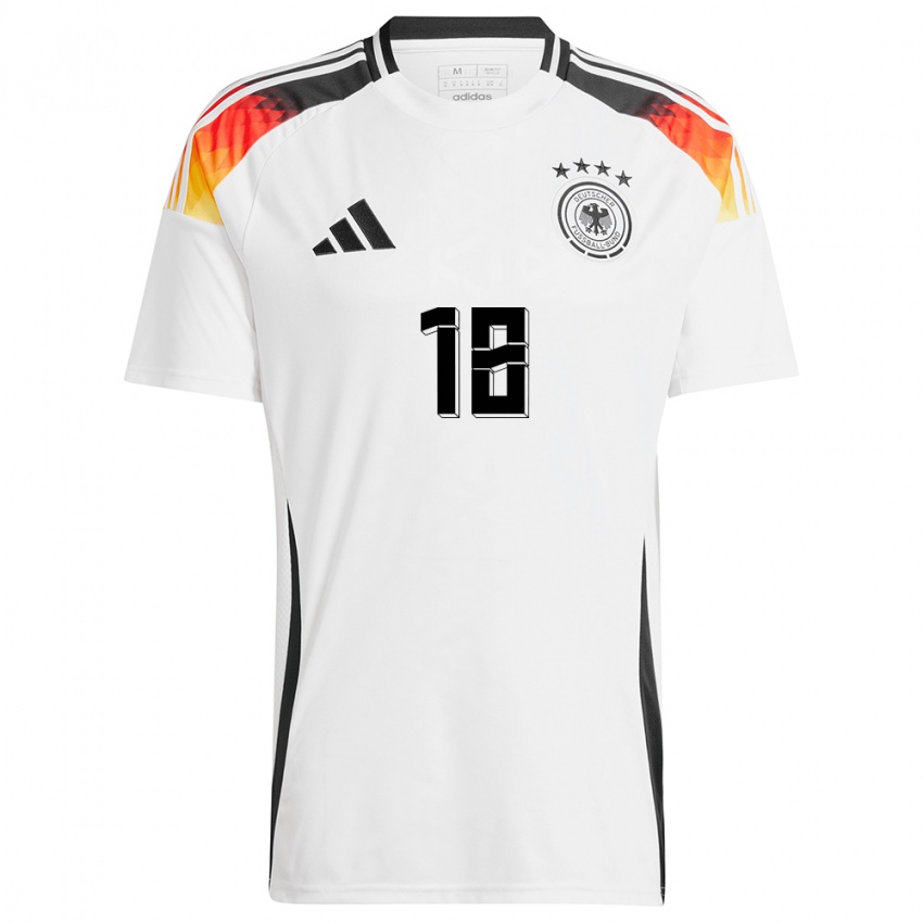 Niño Camiseta Alemania Tabea Wabmuth #18 Blanco 1ª Equipación 24-26 La Camisa