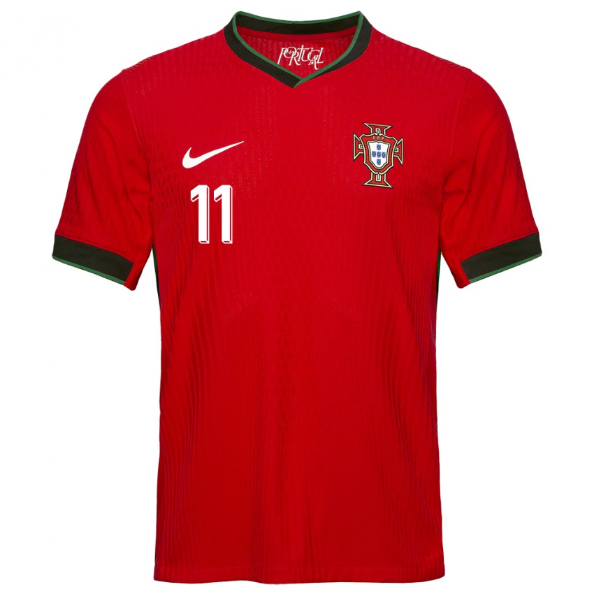 Niño Camiseta Portugal Joao Felix #11 Rojo 1ª Equipación 24-26 La Camisa