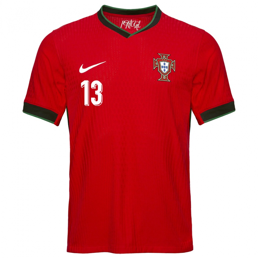 Niño Camiseta Portugal Antonio Ribeiro #13 Rojo 1ª Equipación 24-26 La Camisa