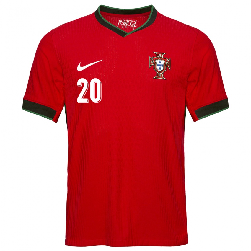 Niño Camiseta Portugal Joao Cancelo #20 Rojo 1ª Equipación 24-26 La Camisa