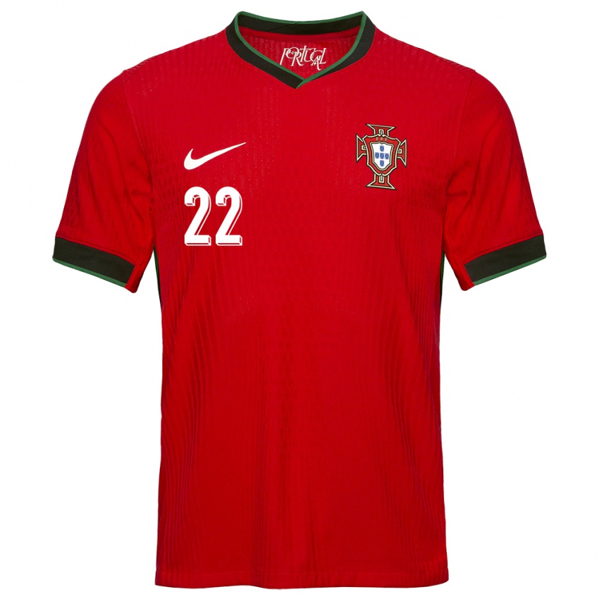 Niño Camiseta Portugal Diogo Costa #22 Rojo 1ª Equipación 24-26 La Camisa