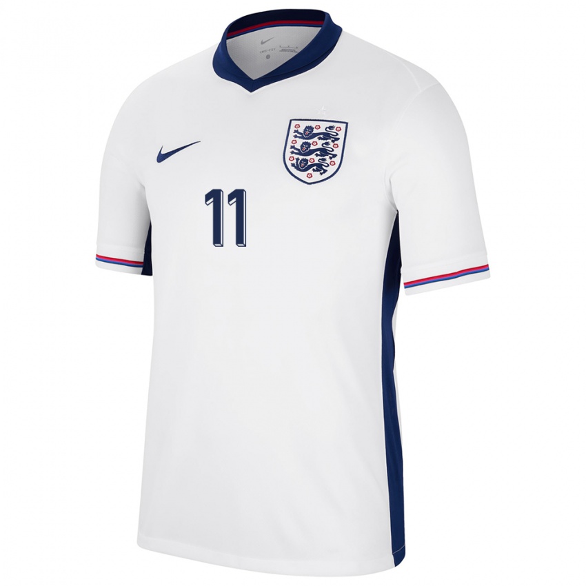 Niño Camiseta Inglaterra Phil Foden #11 Blanco 1ª Equipación 24-26 La Camisa