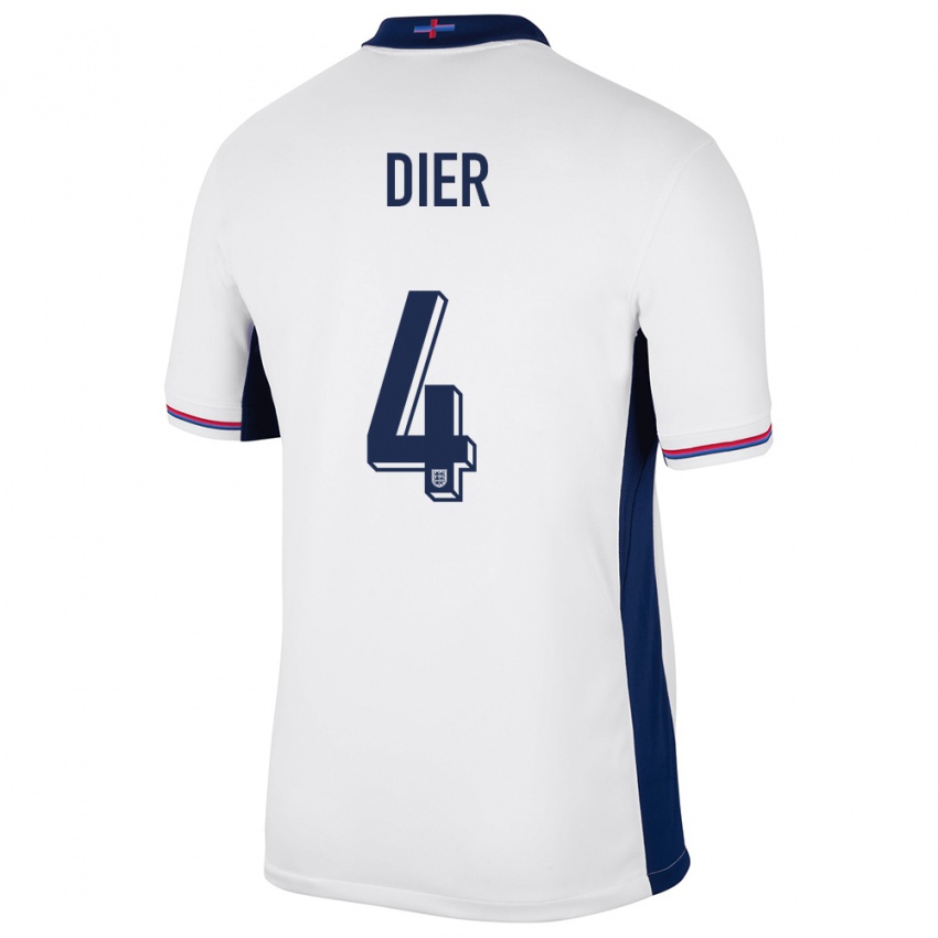 Niño Camiseta Inglaterra Eric Dier #4 Blanco 1ª Equipación 24-26 La Camisa