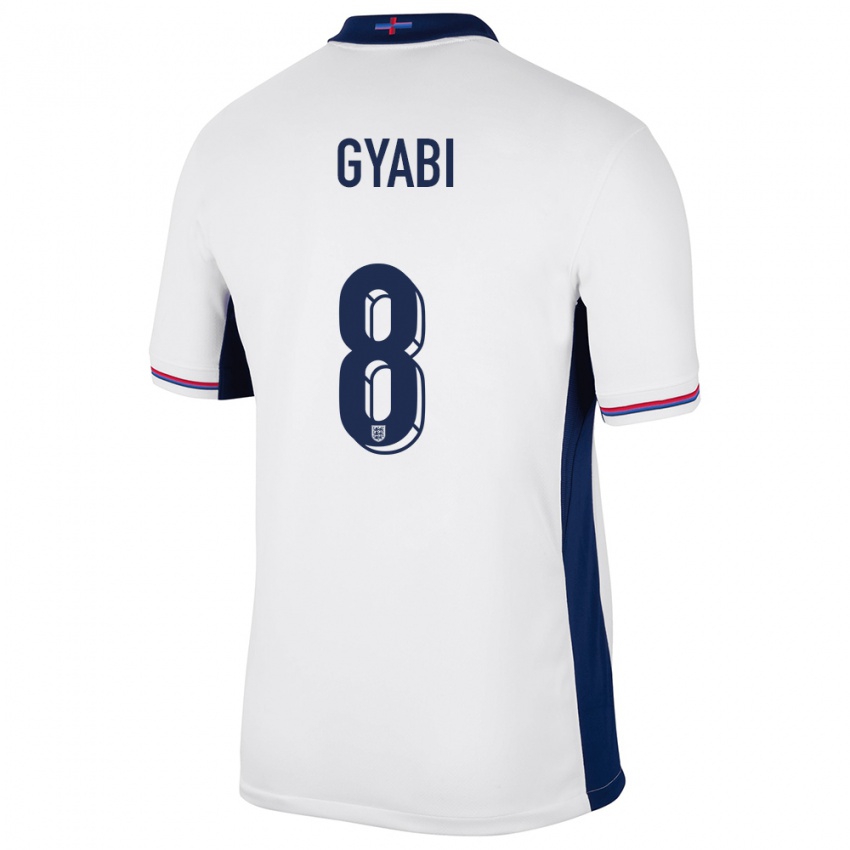 Niño Camiseta Inglaterra Darko Gyabi #8 Blanco 1ª Equipación 24-26 La Camisa