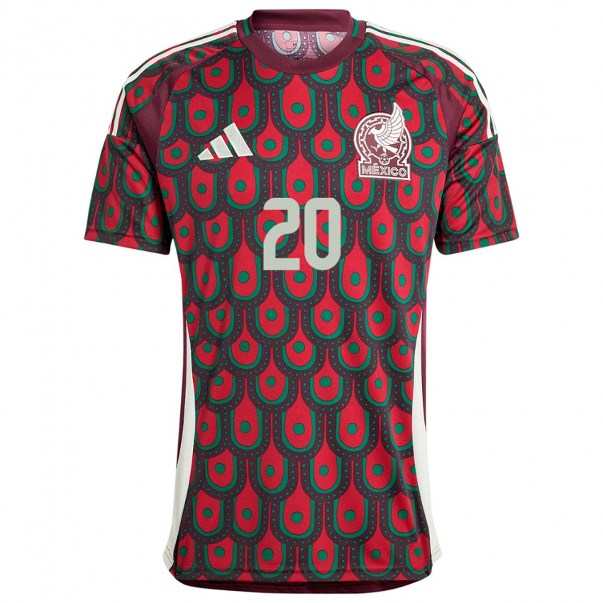 Niño Camiseta México Heriberto Jurado #20 Granate 1ª Equipación 24-26 La Camisa