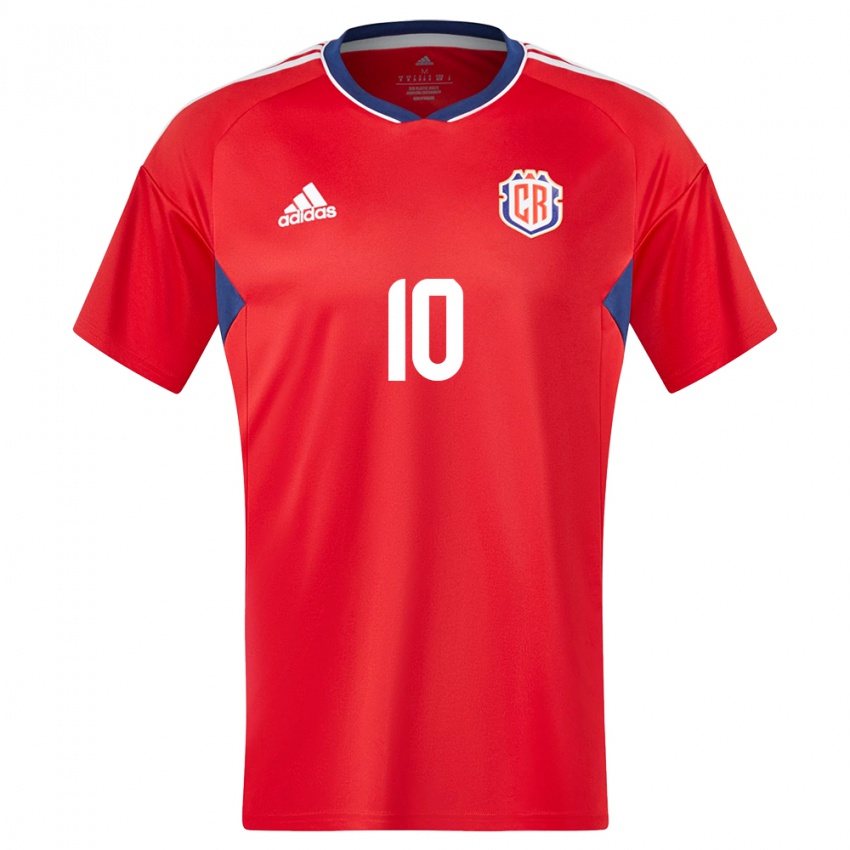 Niño Camiseta Costa Rica Bryan Ruiz #10 Rojo 1ª Equipación 24-26 La Camisa