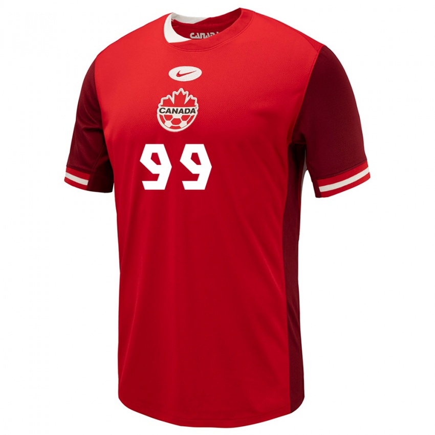 Niño Camiseta Canadá Jeneva Hernandez Gray #99 Rojo 1ª Equipación 24-26 La Camisa