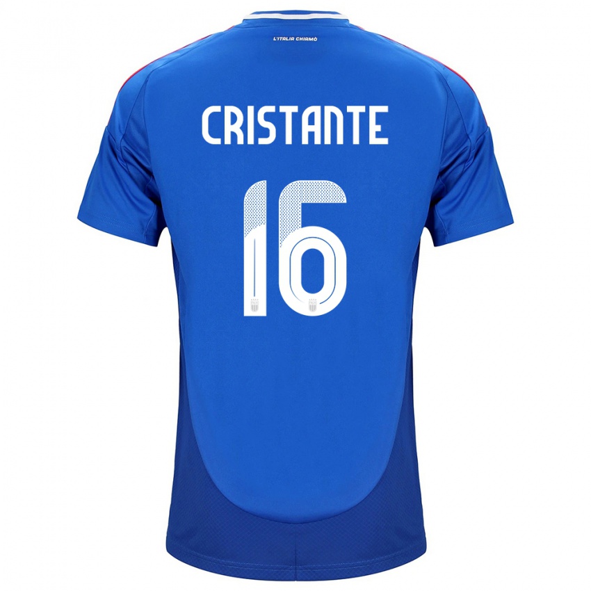 Niño Camiseta Italia Bryan Cristante #16 Azul 1ª Equipación 24-26 La Camisa