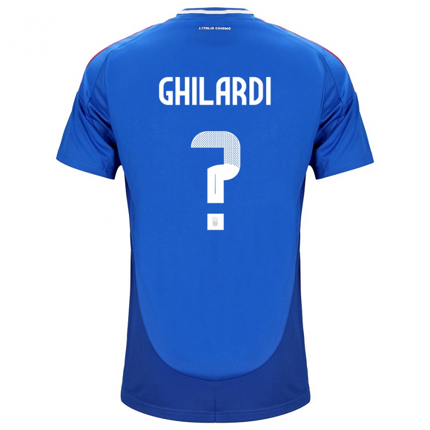 Niño Camiseta Italia Daniele Ghilardi #0 Azul 1ª Equipación 24-26 La Camisa